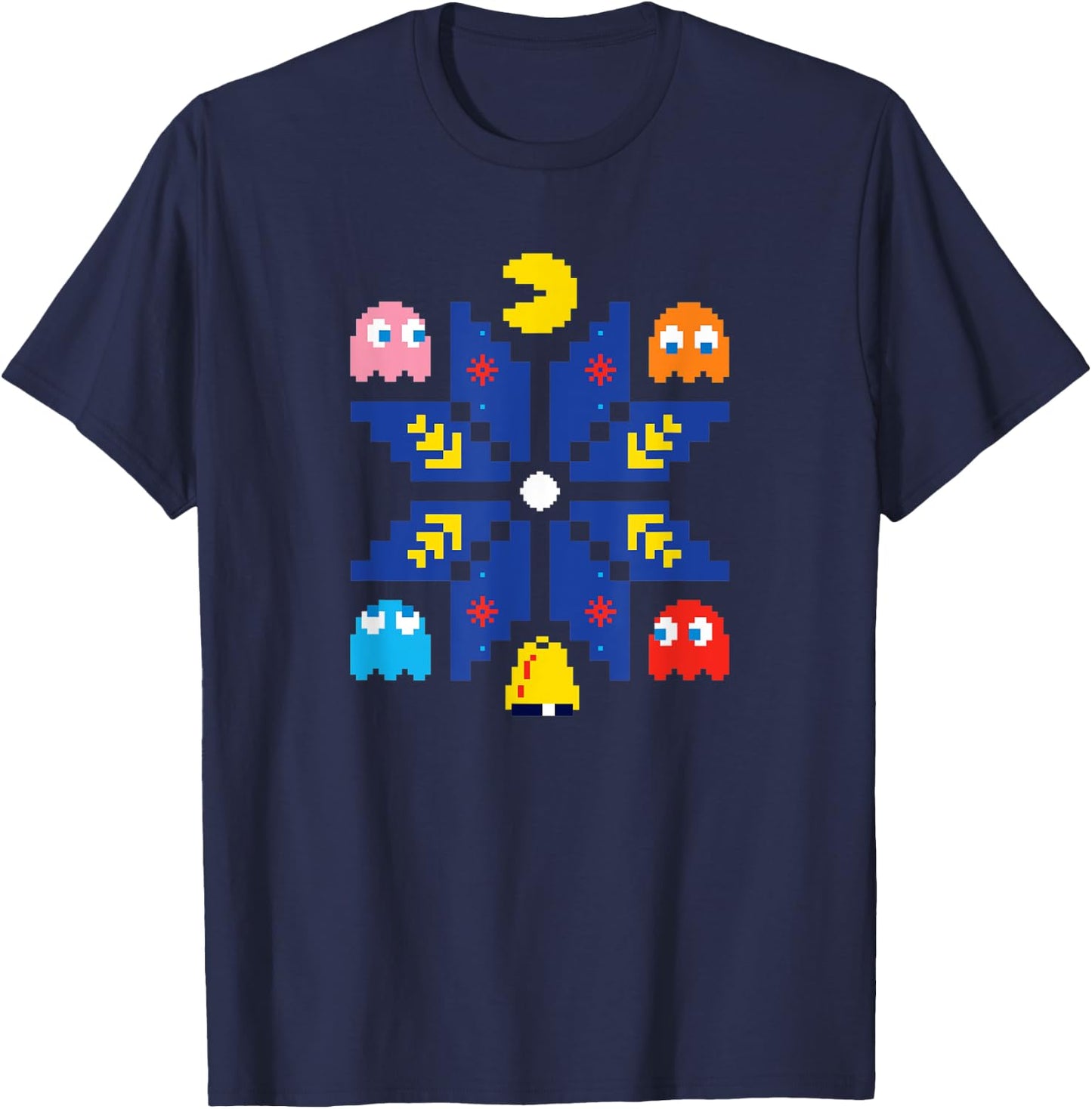 PAC-MAN Christmas T-Shirt - T-Shirt | Navy