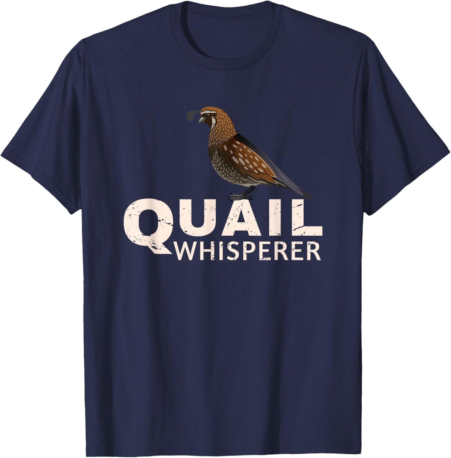 Cute Quail Design Women Kids Quail Bird Whisperer T-Shirt - T-Shirt | Navy