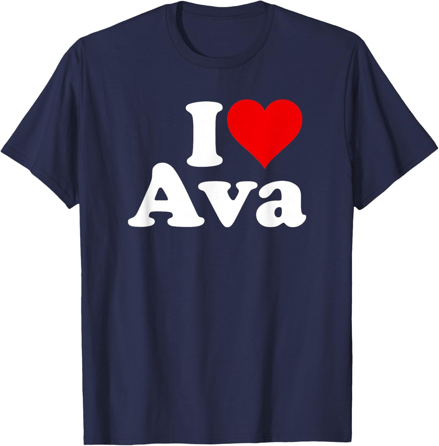 I Love Heart AVA T-Shirt - T-Shirt | Navy