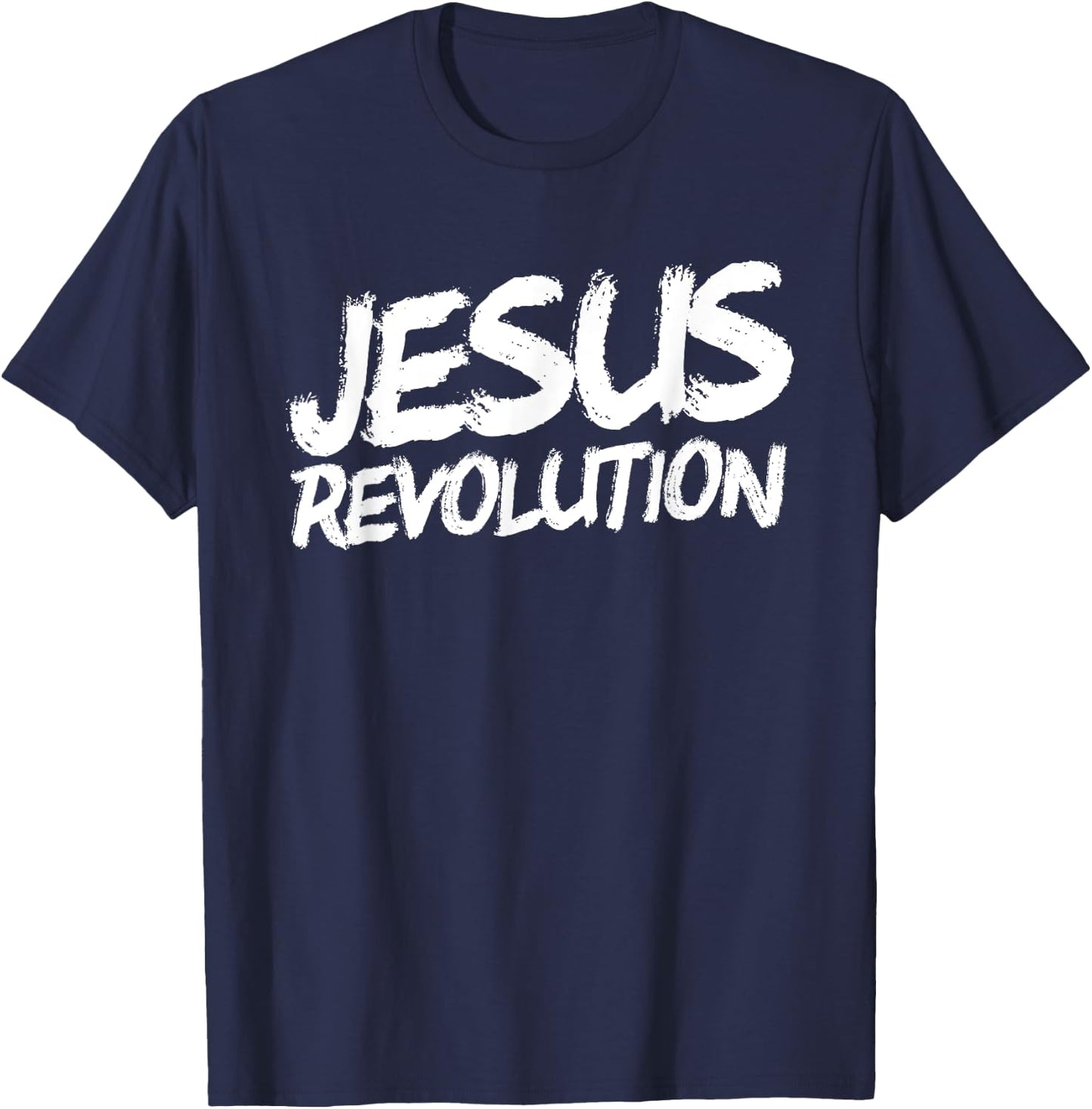 Jesus Revolution Christian Faith Peace Jesus Revolution T-Shirt - T-Shirt | Navy
