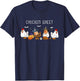 Funny Chickens Boo Ghost Farm Animal Halloween Chicken Sheet T-Shirt - T-Shirt | Navy