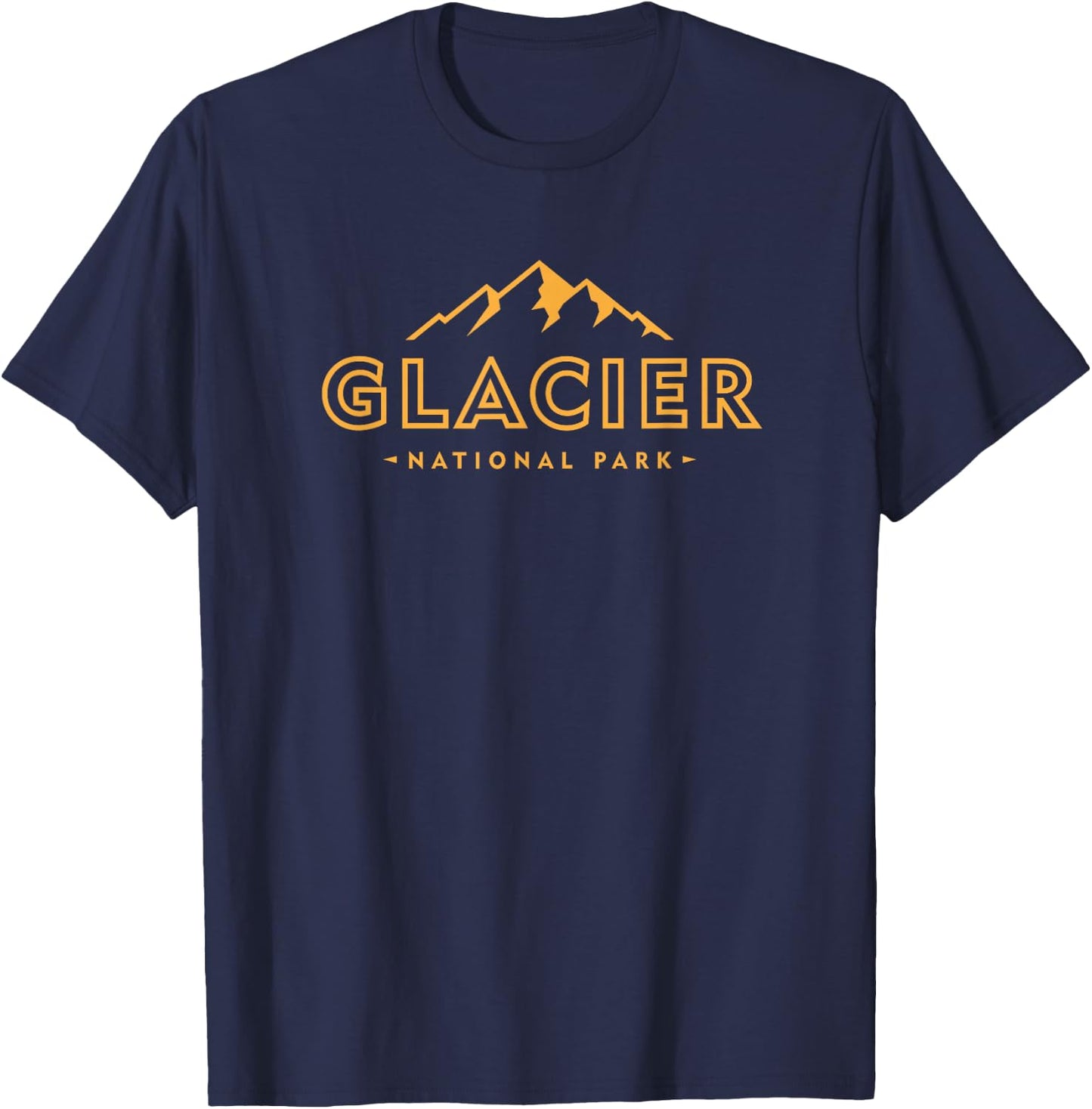 Glacier National Park Montana Women Men Hiking Souvenir T-Shirt - T-Shirt | Navy