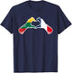 Lithuania France Flag - Lithuanian French Heart T-Shirt - T-Shirt | Navy