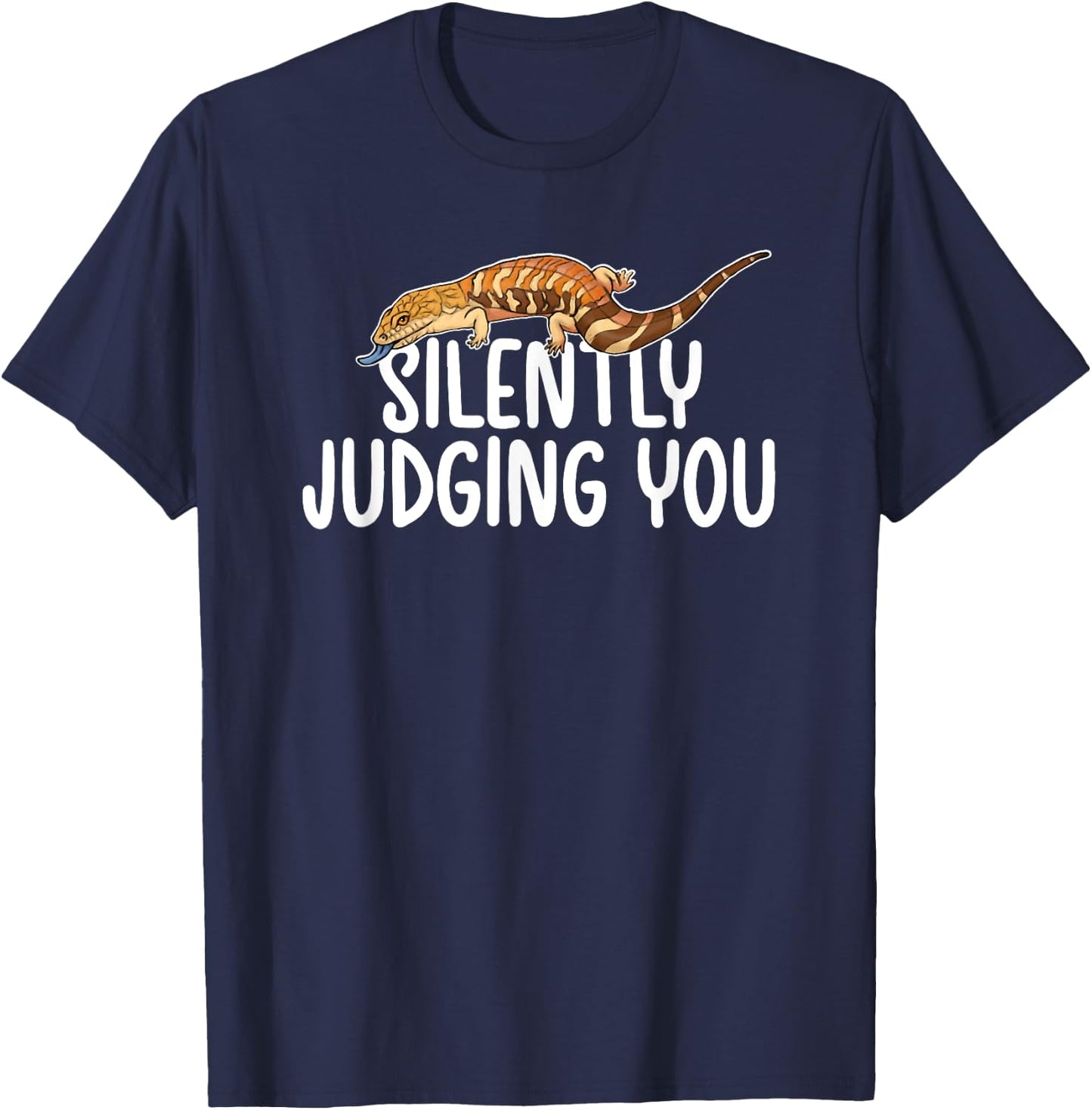 Funny Blue Tongued Skink Owner Blue Tongued Skink Dad T-Shirt - T-Shirt | Navy