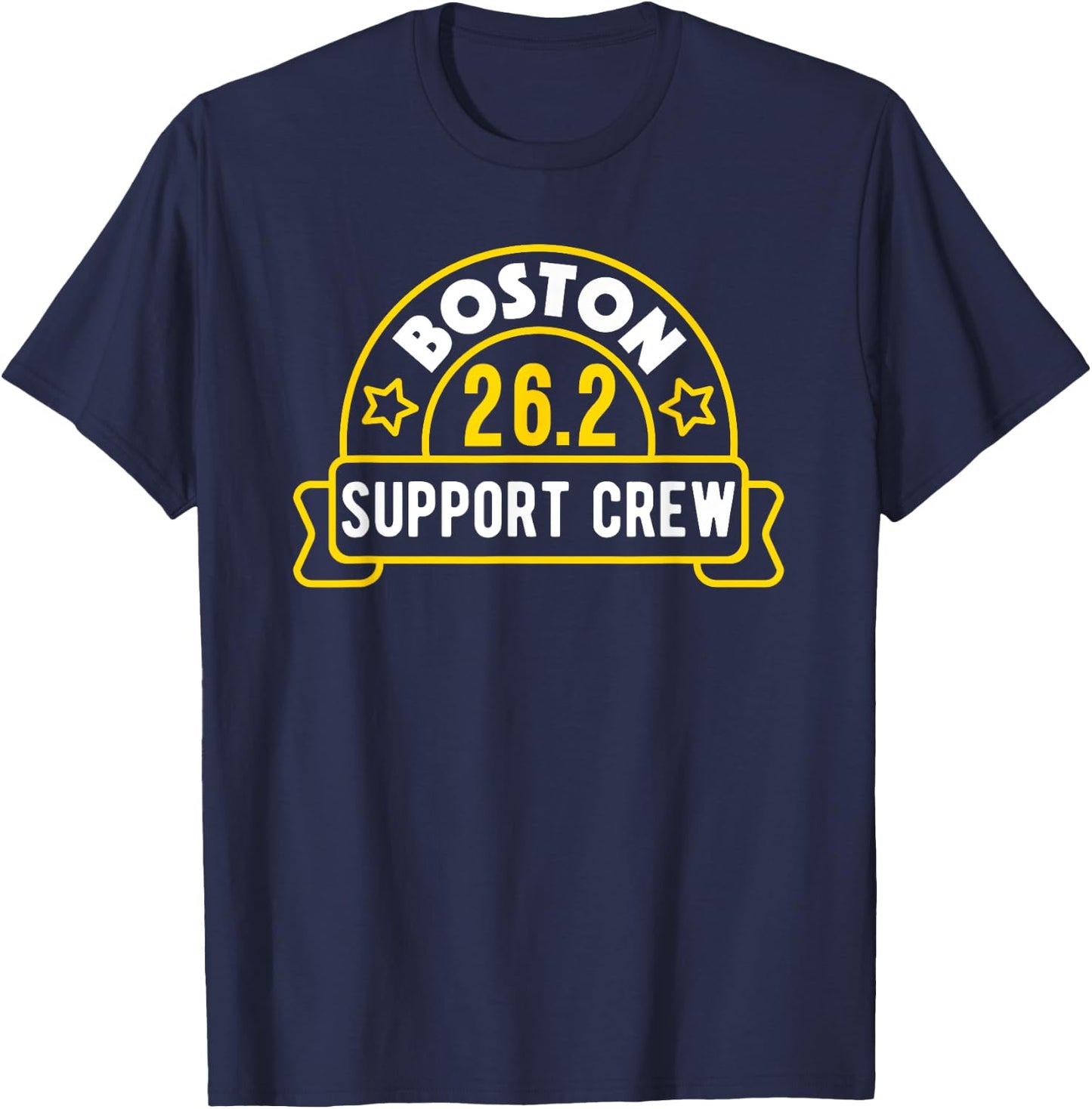 Boston 26.2 Marathon Support Crew T-Shirt - T-Shirt | Navy
