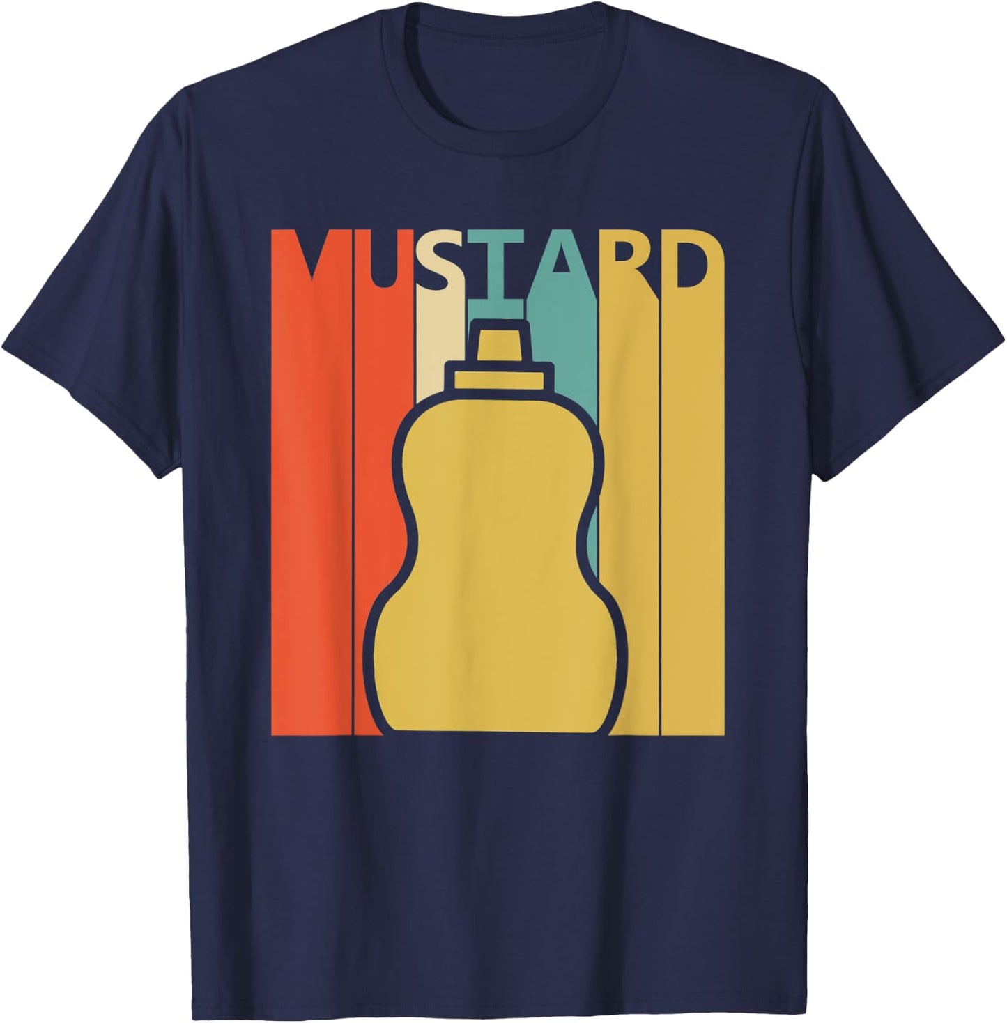 Funny Mustard sauce Lover T-Shirt - T-Shirt | Navy