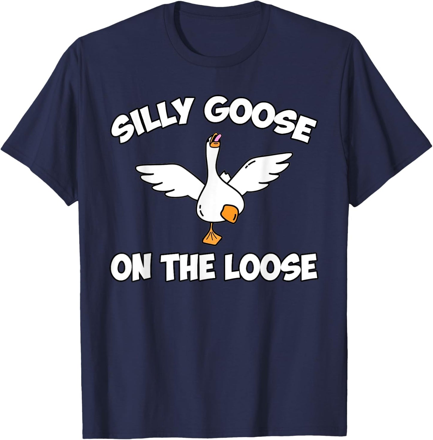 Silly Goose Shirts, Funny Shirts , Graphic Men T-Shirt - T-Shirt | Navy