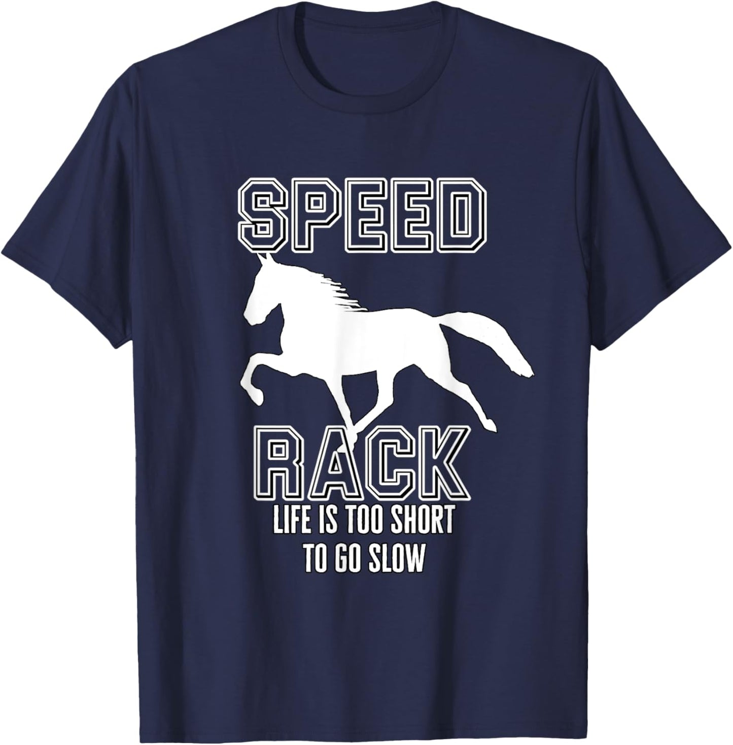Funny Racking Horse Tennessee Walking Horse Gaited T-Shirt - T-Shirt | Navy