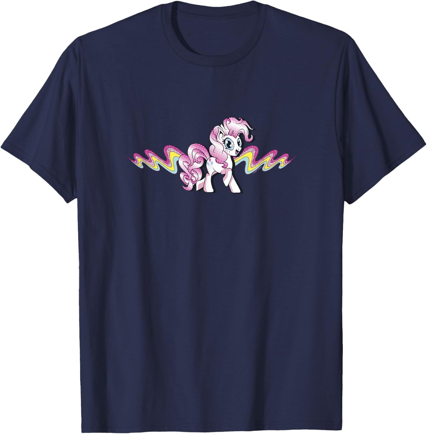 My Little Pony: Friendship Is Magic Pinkie Pie Comic Wave T-Shirt - T-Shirt | Navy