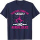This Girl Run On Jesus And Aerial Silks Silk Dancer Aerial T-Shirt - T-Shirt | Navy
