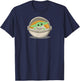 Amazon Essentials Men's Mandalorian The Child Grogu Pram , Dark Blue, Small T-Shirt - T-Shirt | Navy