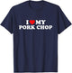 I Love My Pork Chop T-Shirt - T-Shirt | Navy