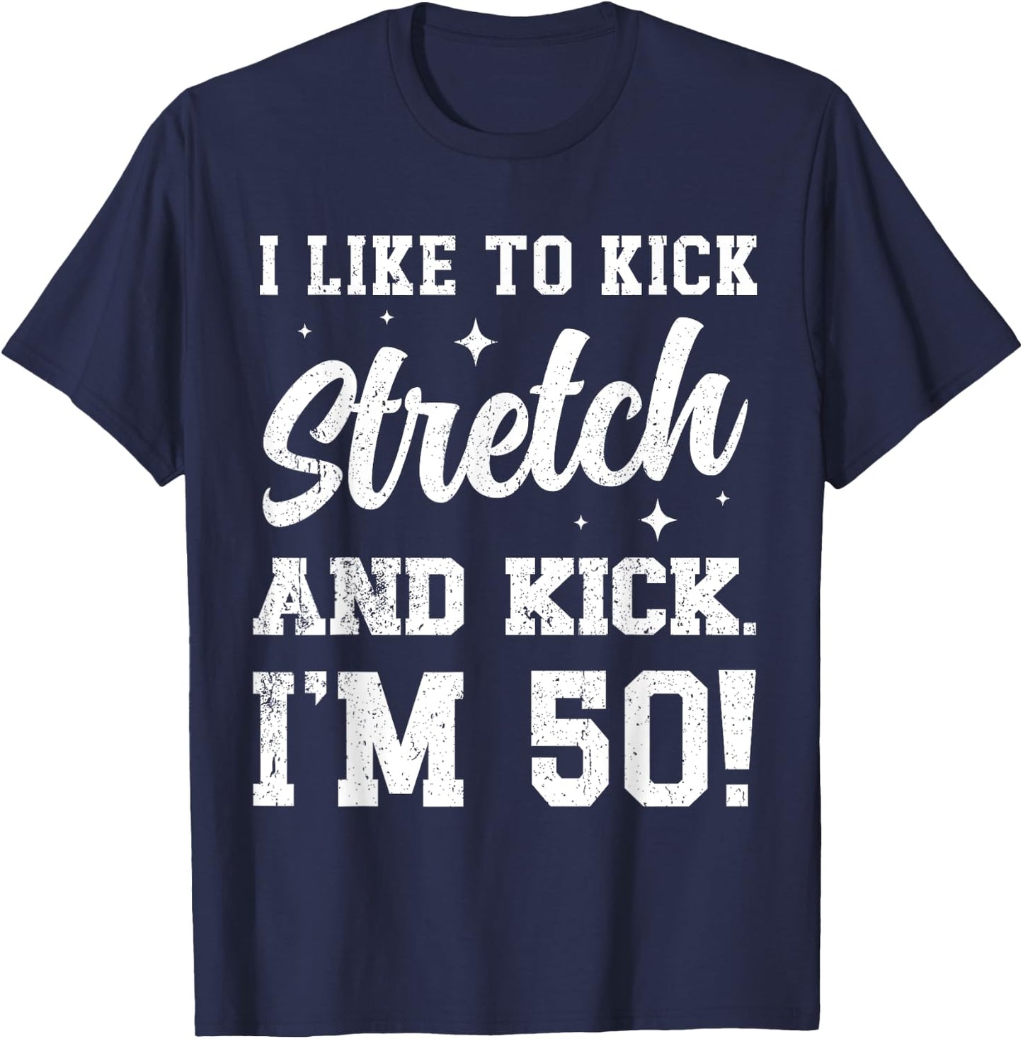 1974 Birthday - I'm 50 Years Old -Adults Black Cotton 80% Polyester 20% Modern Sports Classic Birthday T-Shirt - T-Shirt | Navy