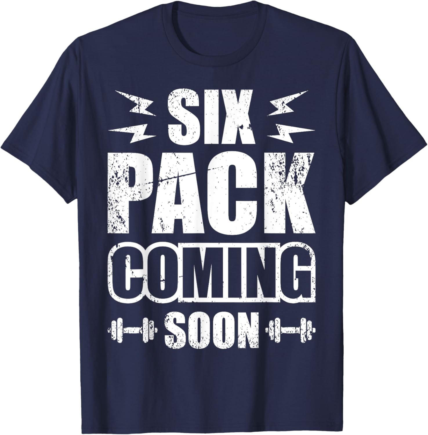 Six Pack Coming Soon T-Shirt - T-Shirt | Navy