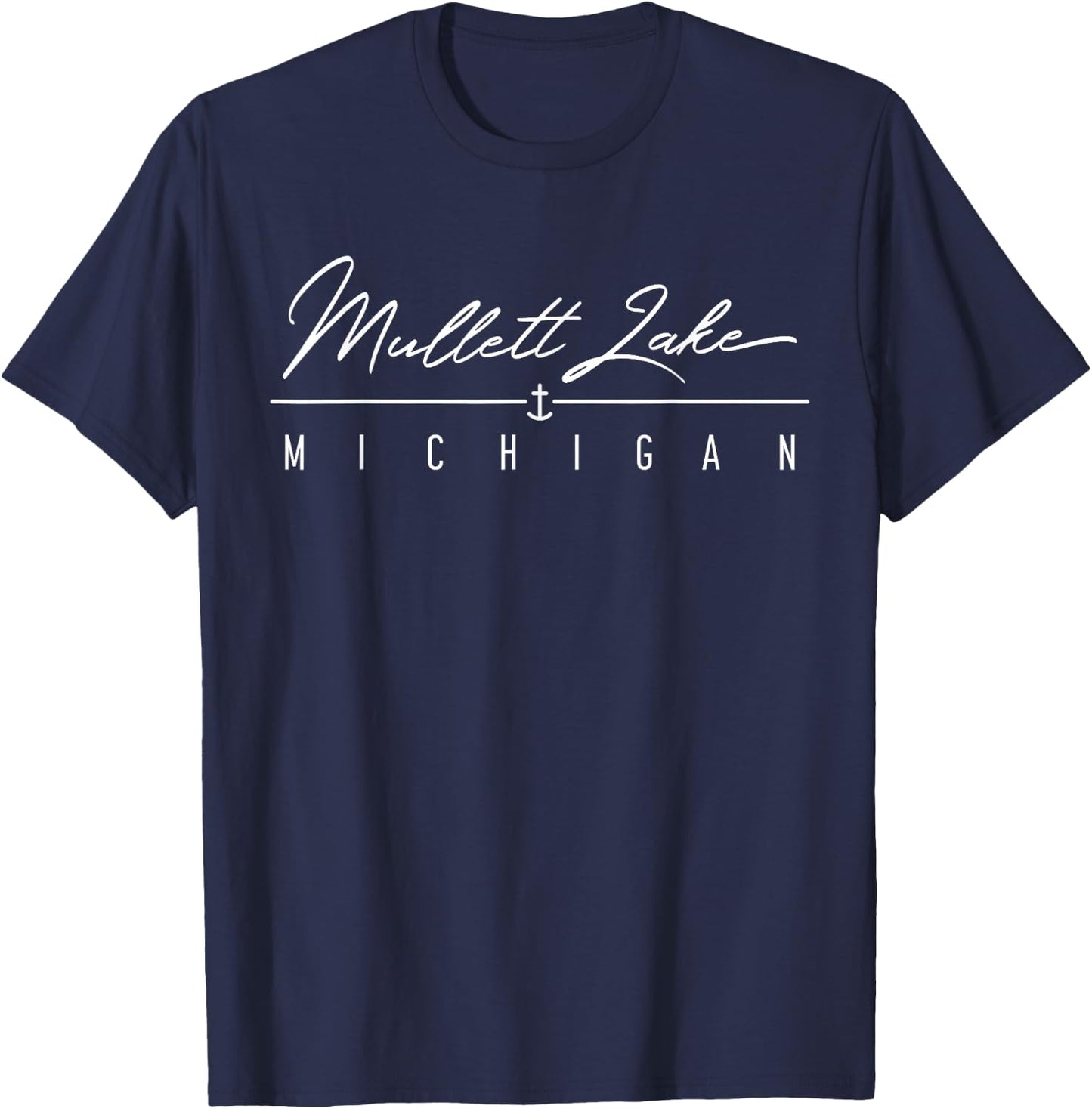 Mullett Lake MI T-Shirt - T-Shirt | Navy