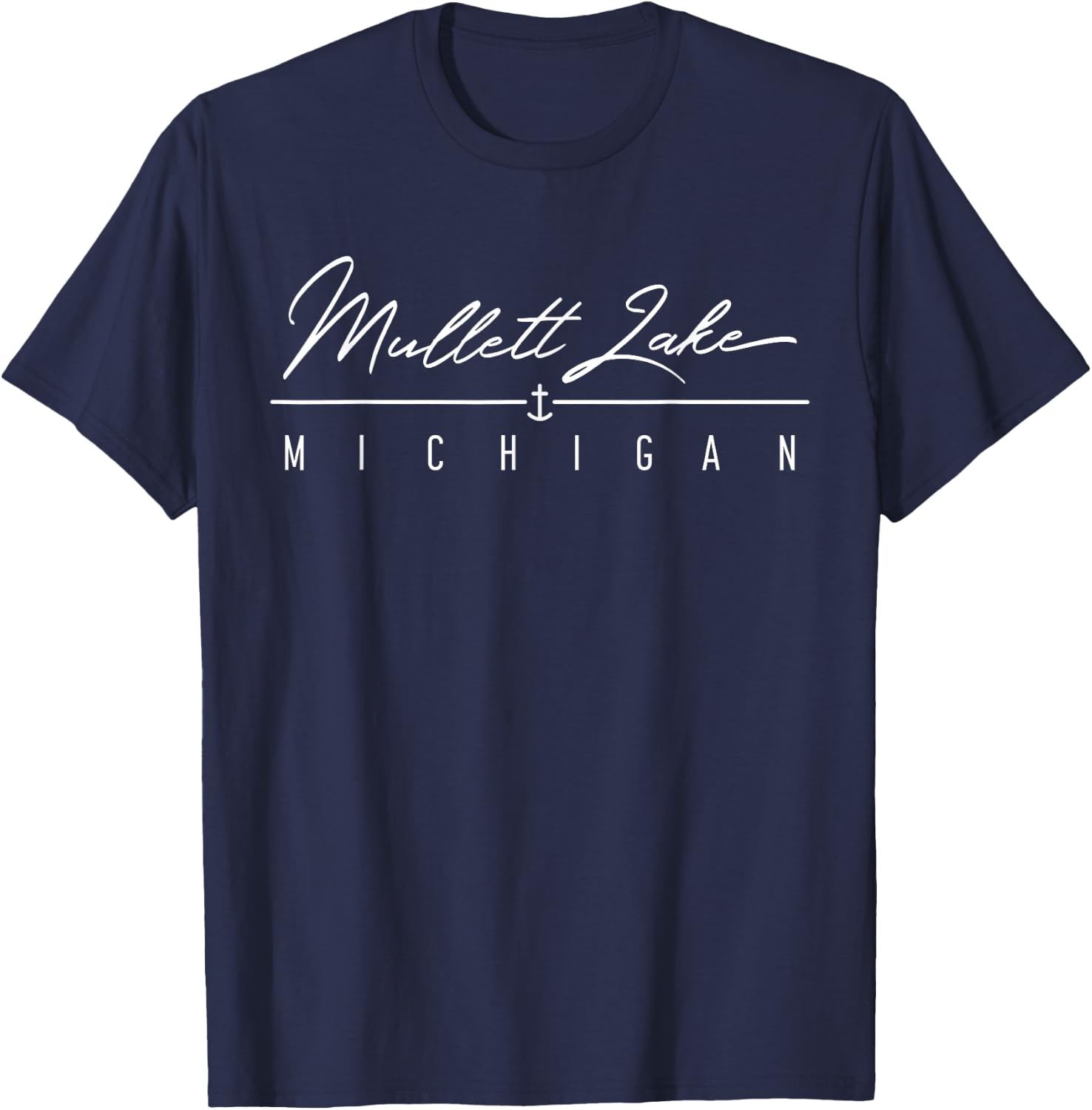 Mullett Lake MI T-Shirt - T-Shirt | Navy
