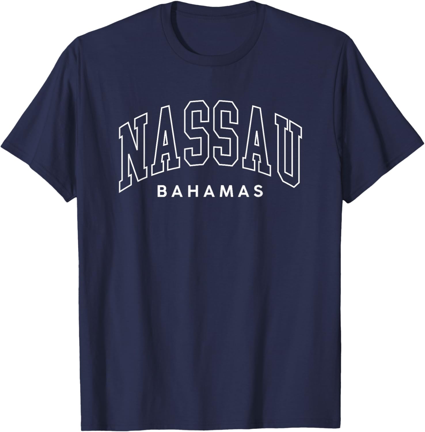 Nassau Bahamas Retro Throwback Vacation Souvenir T-Shirt - T-Shirt | Navy