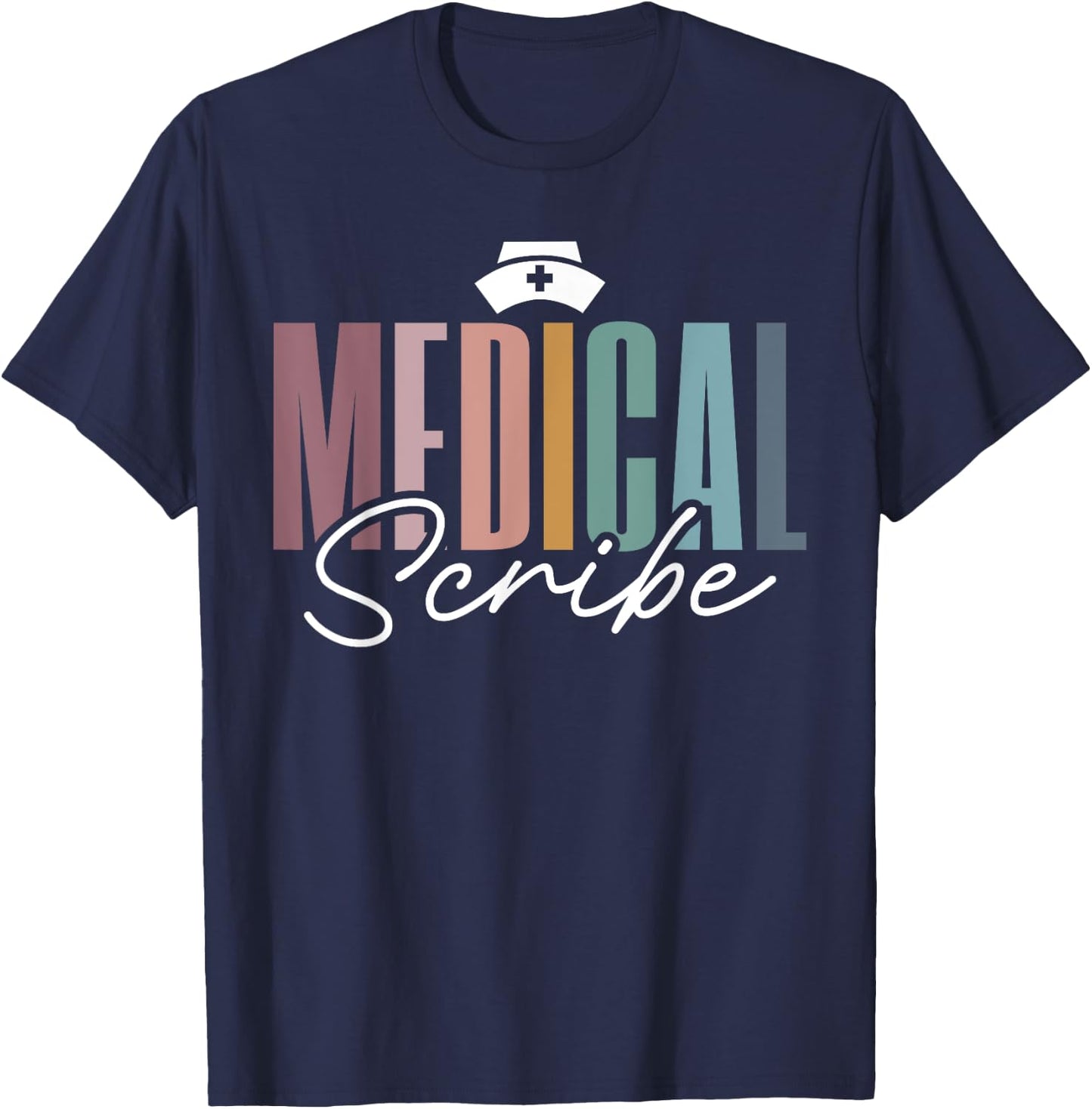 Medical Scribe Medical Assistant T-Shirt - T-Shirt | Navy