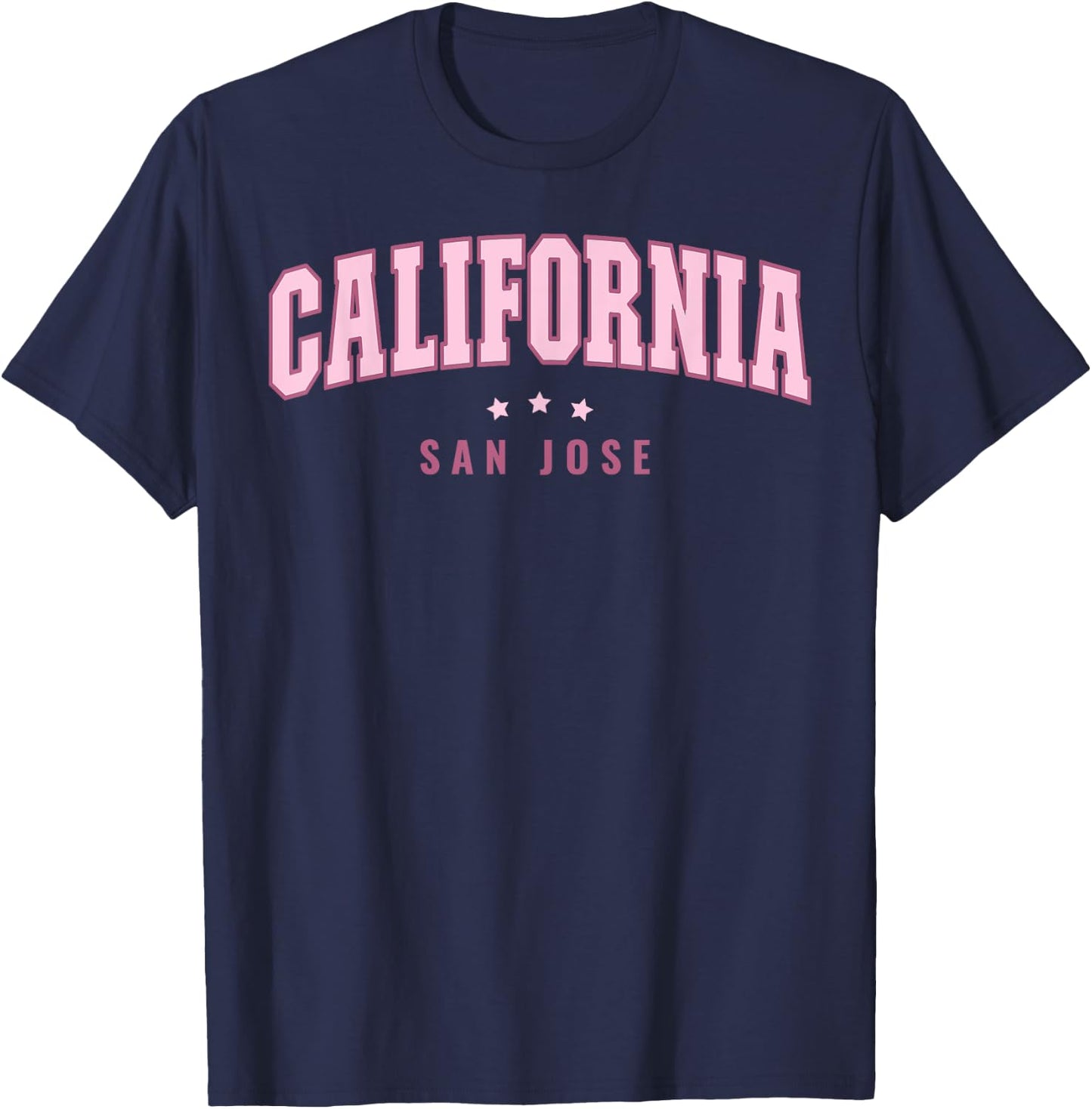 San Jose California Preppy T-Shirt - T-Shirt | Navy