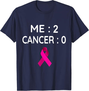 Breast Cancer Awareness Me 2 Cancer 0 T-Shirt - T-Shirt | Navy