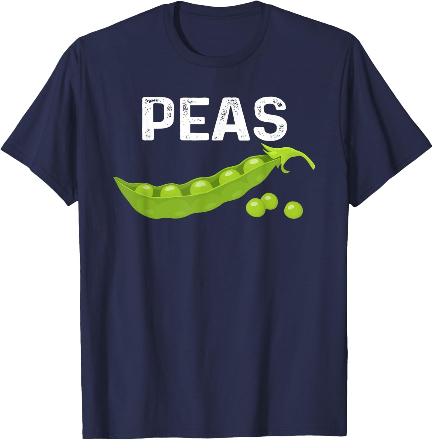 I Love Peas Funny Peas Halloween Costume For Vegetable Lover T-Shirt - T-Shirt | Navy