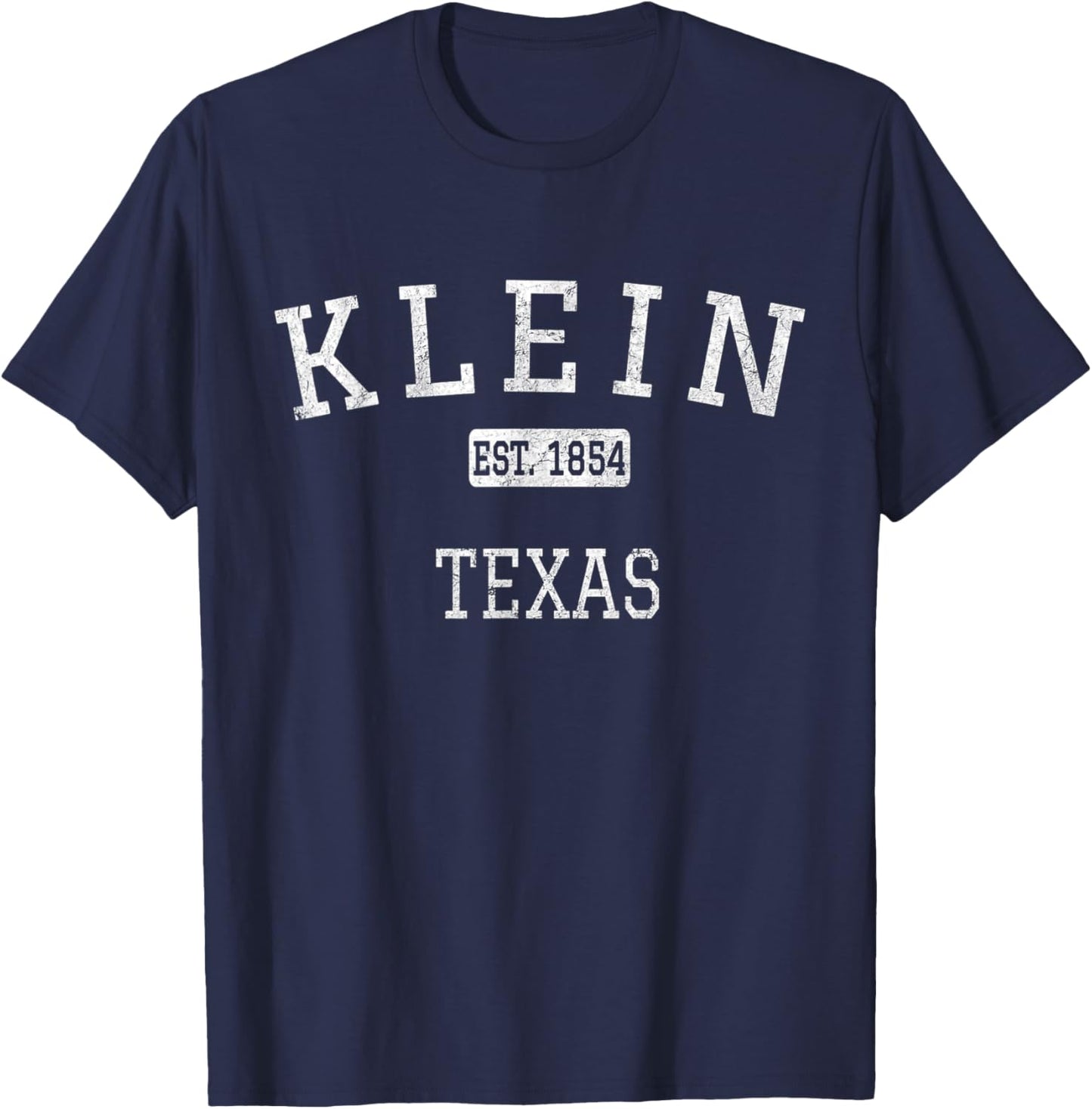 Klein Texas TX Vintage T-Shirt - T-Shirt | Navy