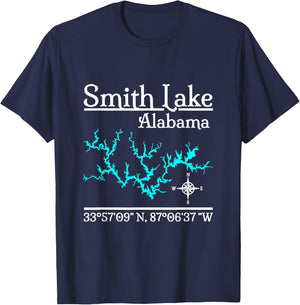 Smith Lake, Alabama T-Shirt - T-Shirt | Navy