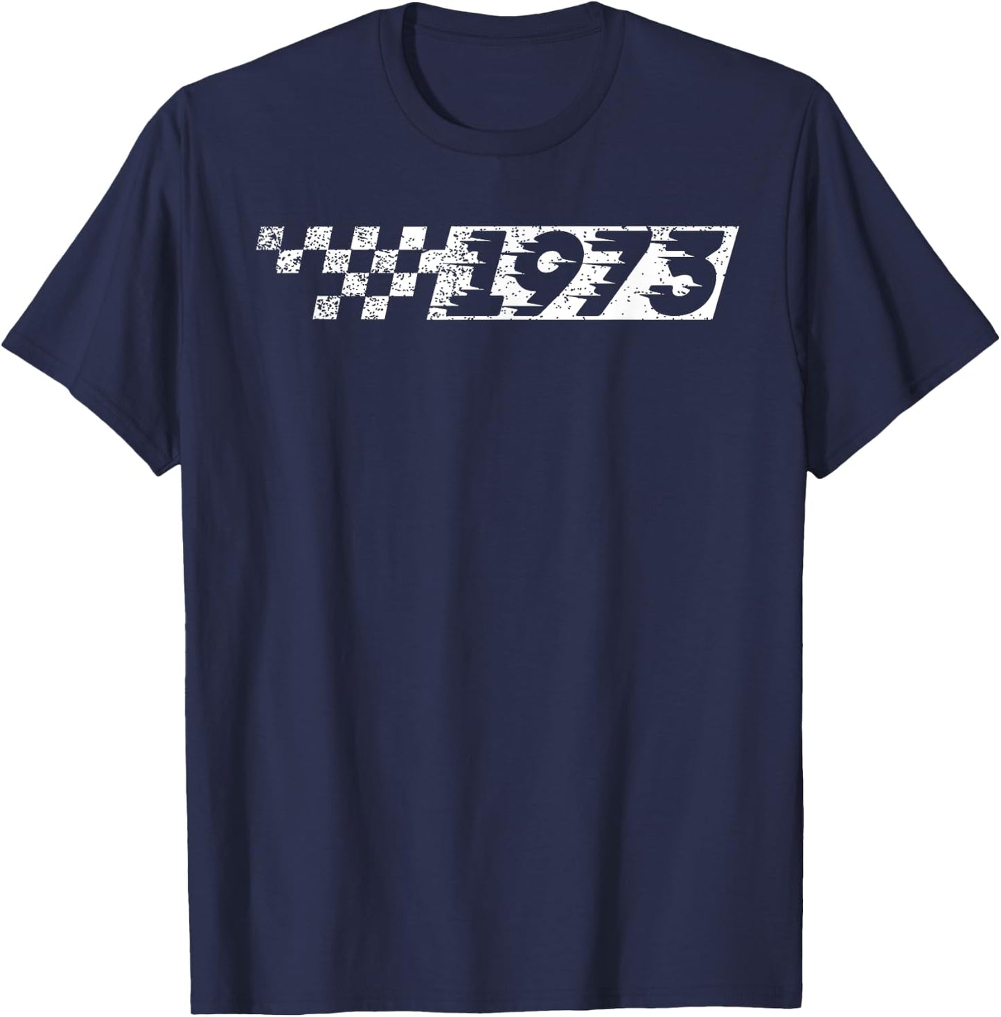 50 Year Old Vintage Race Car 1973 50th Birthday Party T-Shirt - T-Shirt | Navy