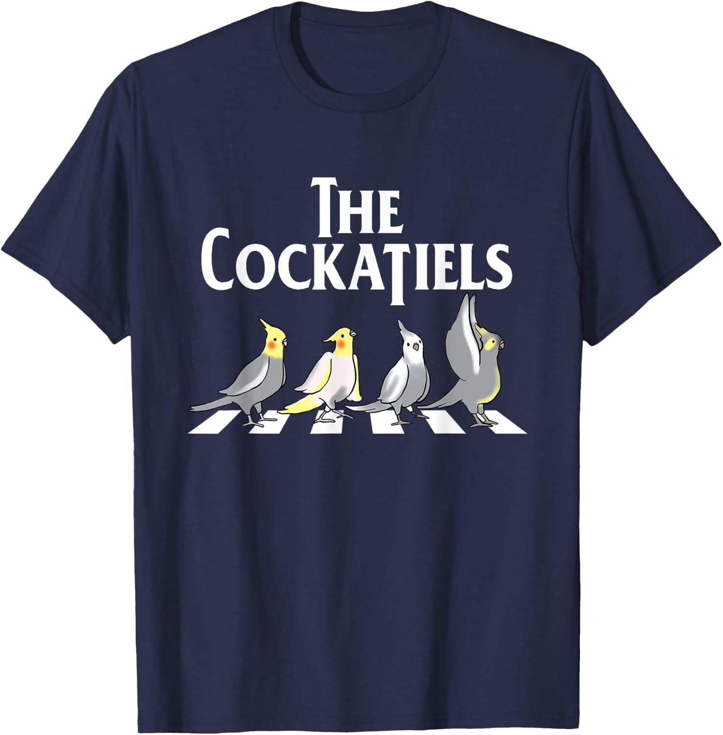 The Cockatiels - Weiro Bird Quarrion Parrot Lover T-Shirt - T-Shirt | Navy