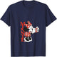Disney Minnie Mouse with Camera Polka Dot Day Vintage V-Neck T-Shirt - T-Shirt | Navy