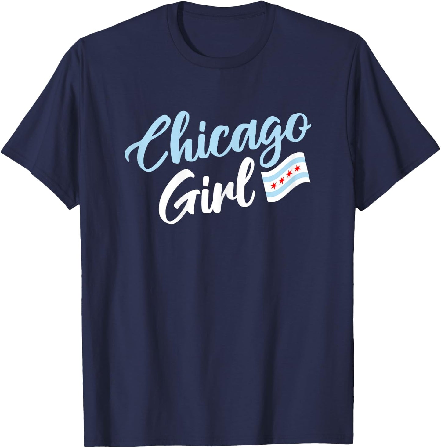 Kids Chicago Girl T-Shirt - T-Shirt | Navy