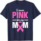 I Wear Pink For My Mom T-Shirt - T-Shirt | Navy