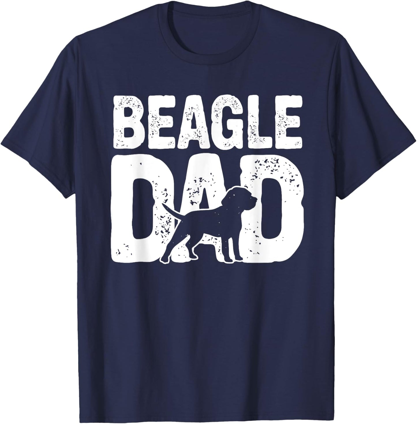 Funny Beagle Dad Dog Lover Beagle Father Dog Owner T-Shirt - T-Shirt | Navy