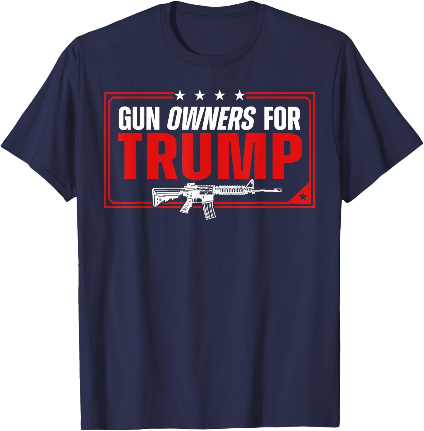 Gun Owners For Trump T-Shirt - T-Shirt | Navy