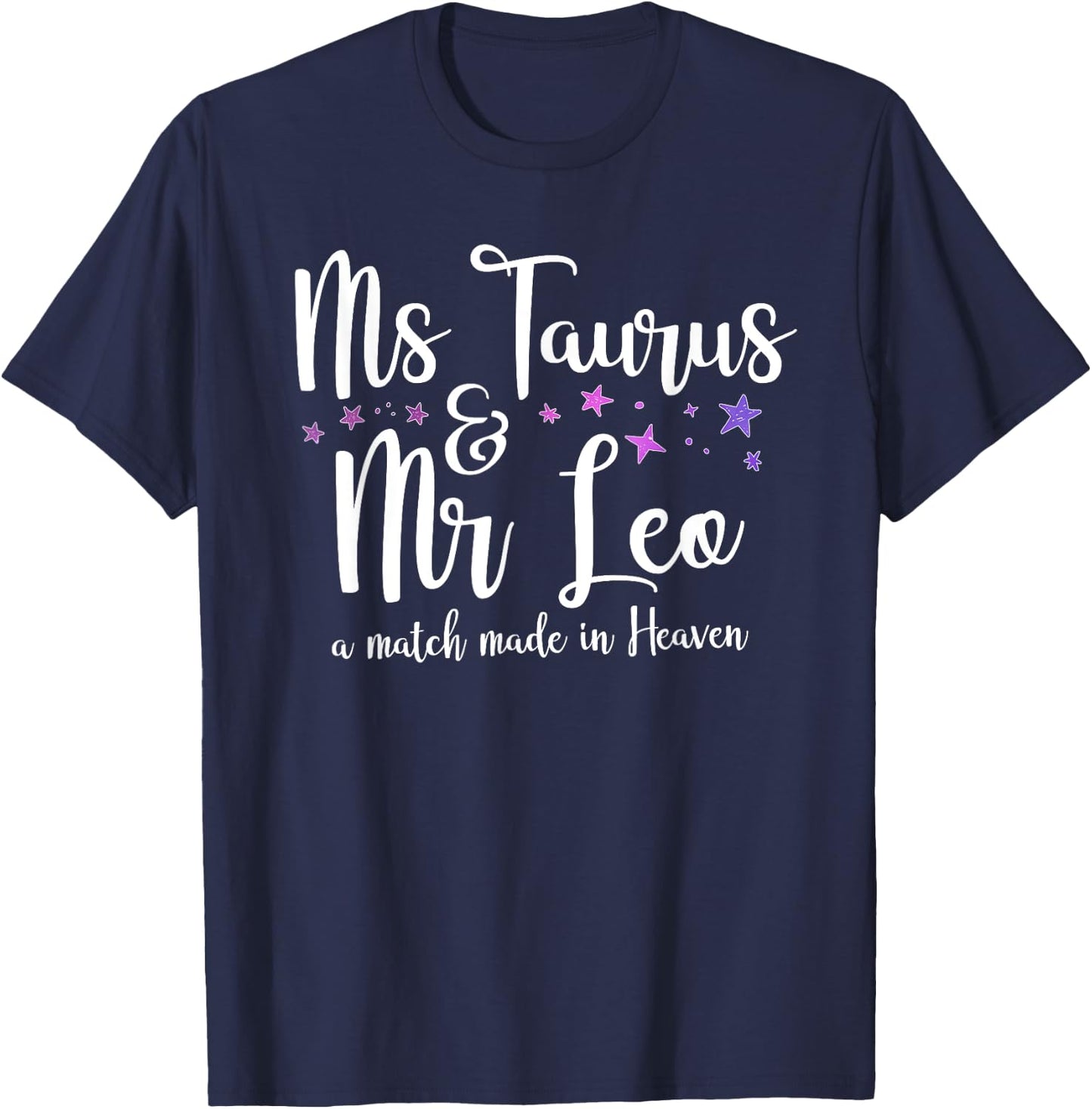 Taurus Wife Leo Husband T-Shirt - T-Shirt | Navy