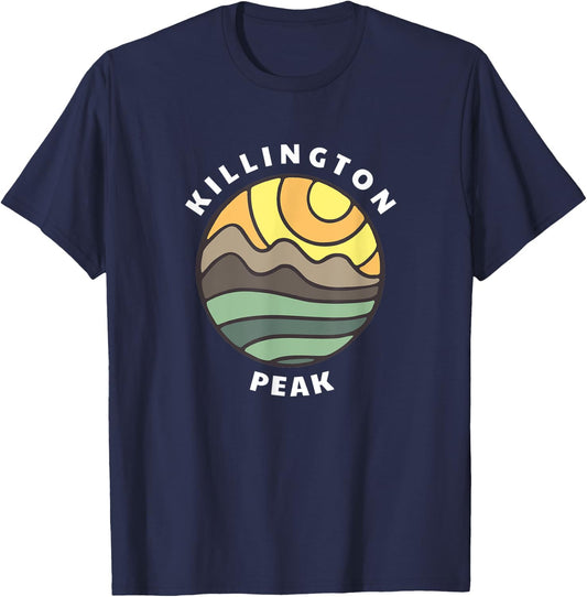 Killington Peak Vermont Mountains VT Vacation Souvenir T-Shirt - T-Shirt | Navy
