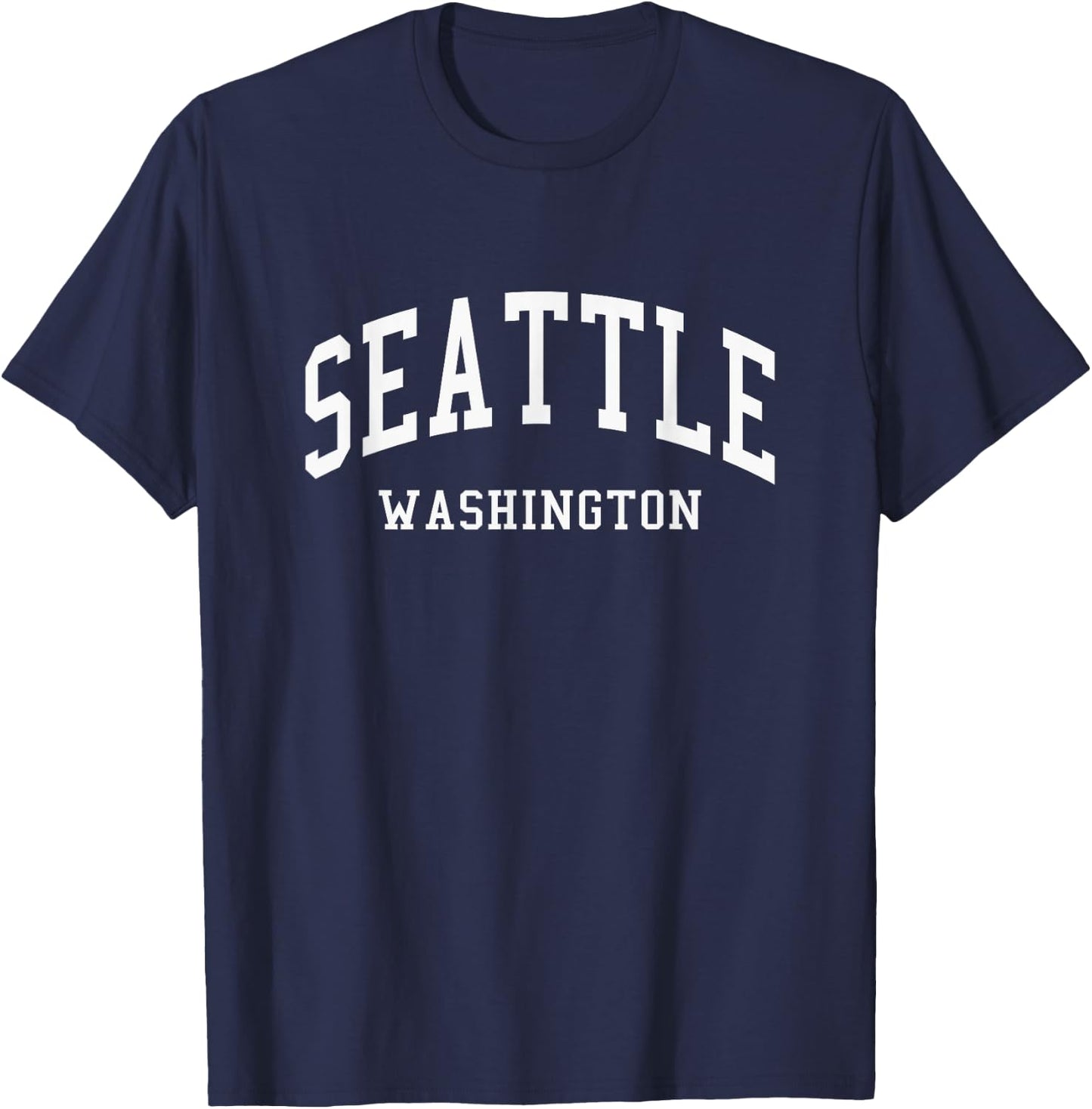 Seattle - Washington - Throwback Design - Classic T-Shirt - T-Shirt | Navy