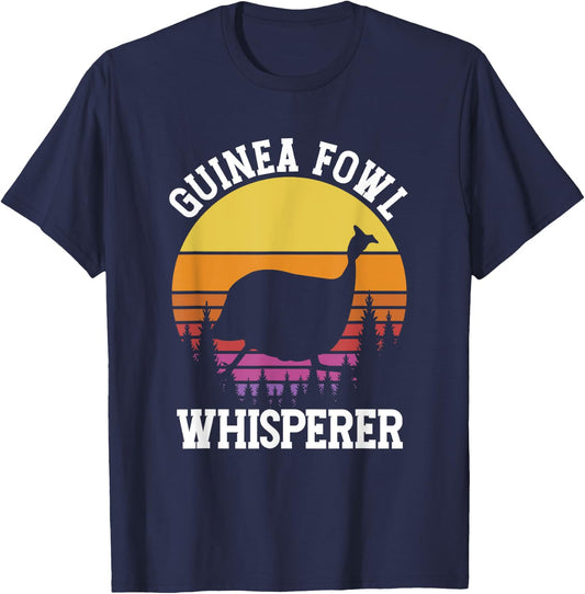 Guinea Fowl Whisperer | Birdwatching | Birds Lover T-Shirt - T-Shirt | Navy