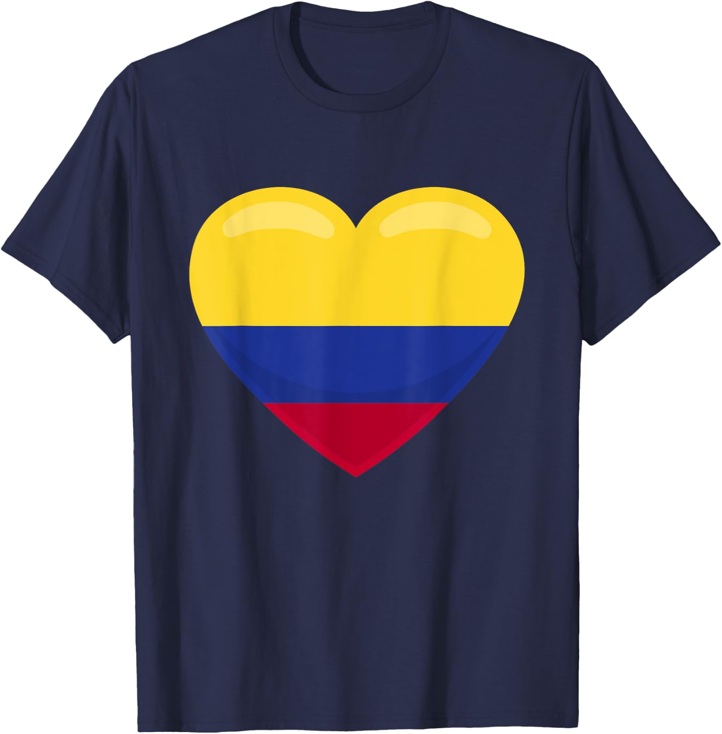 Love for Columbia - Flag Heart T-Shirt - T-Shirt | Navy