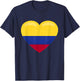Love for Columbia - Flag Heart T-Shirt - T-Shirt | Navy
