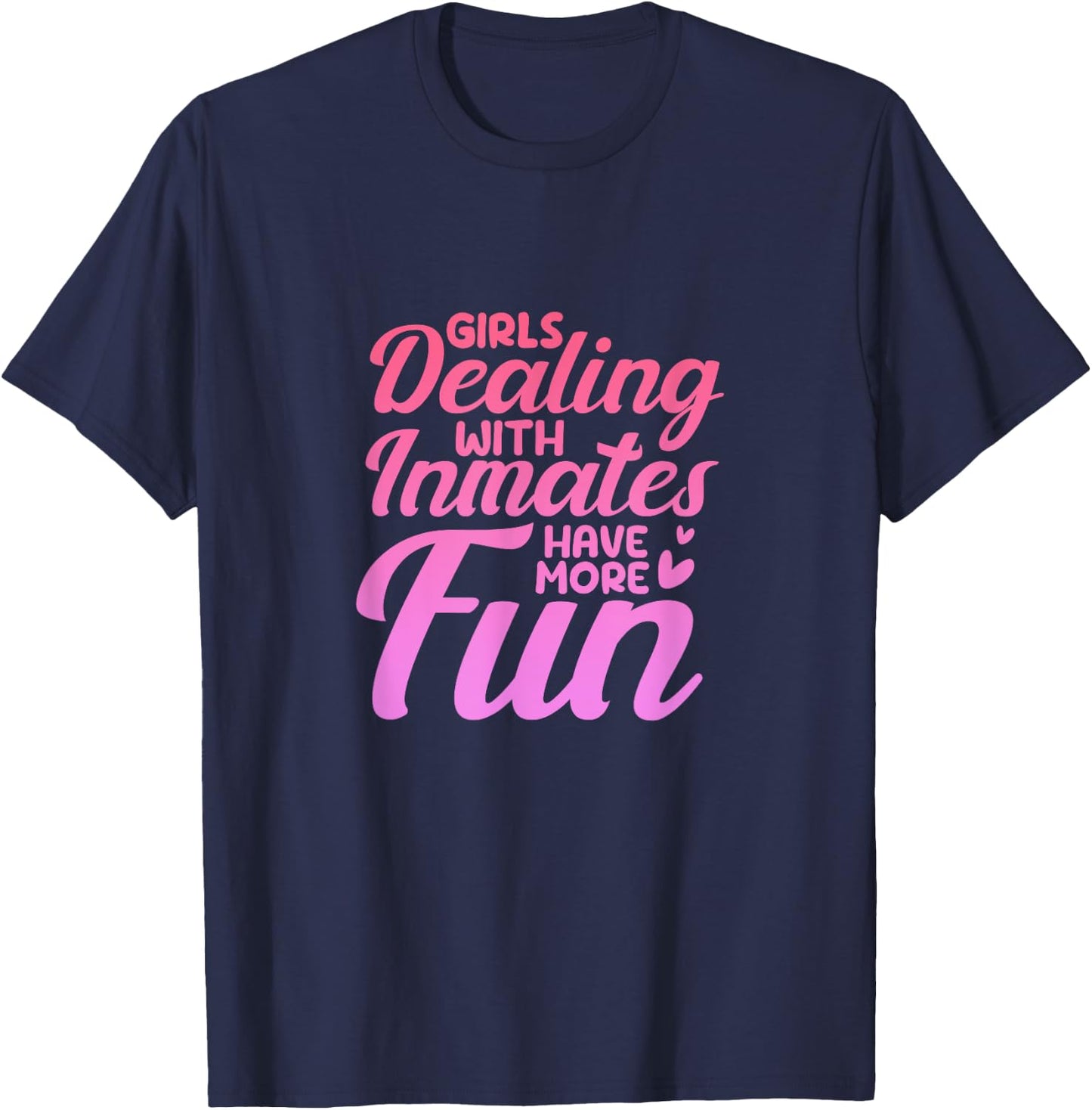 Female Nurses - Emergency Room Jail Worker Corrections Nurse T-Shirt - T-Shirt | Navy