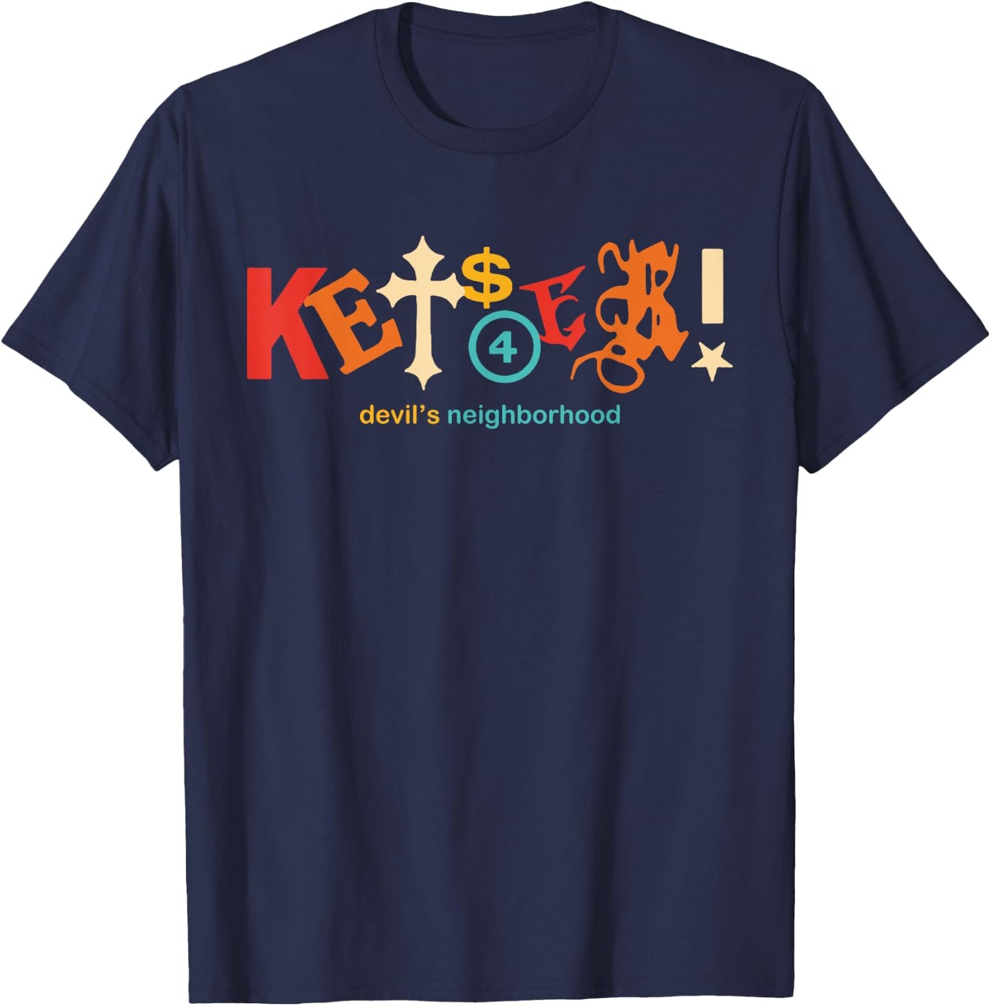 Kets4Eki Devils Neighborhood Vintage Apparel T-Shirt - T-Shirt | Navy