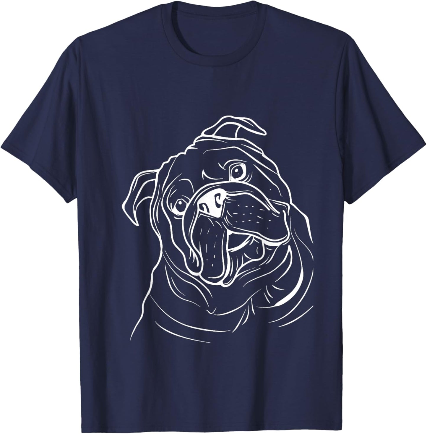 Funny English Bulldog - Dog Owner Animal Lover Puppy T-Shirt - T-Shirt | Navy