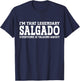Salgado Surname Funny Team Family Last Name Salgado T-Shirt - T-Shirt | Navy