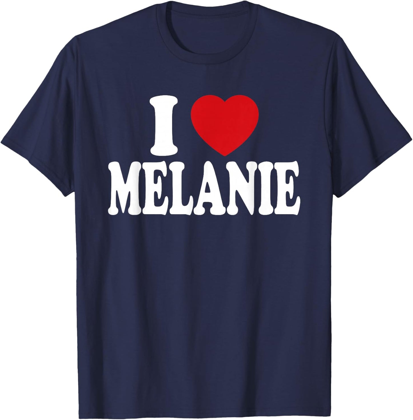 I Heart Love Melanie T-Shirt - T-Shirt | Navy