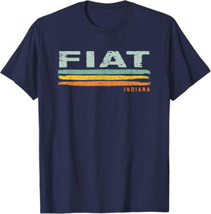 Vintage Stripes Fiat IN T-Shirt - T-Shirt | Navy