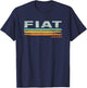 Vintage Stripes Fiat IN T-Shirt - T-Shirt | Navy