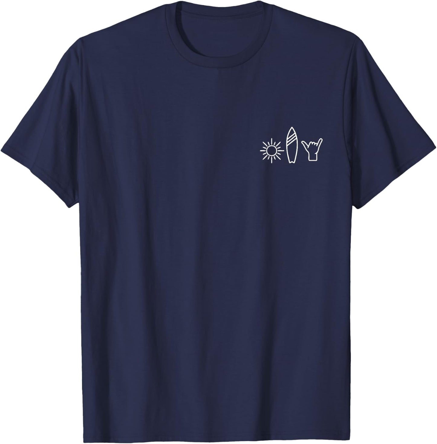Surfer Surfboard Vintage Surfing Beach Summer Surf T-Shirt - T-Shirt | Navy