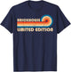 BRICKHOUSE Surname Retro Vintage 80s 90s Birthday Reunion T-Shirt - T-Shirt | Navy