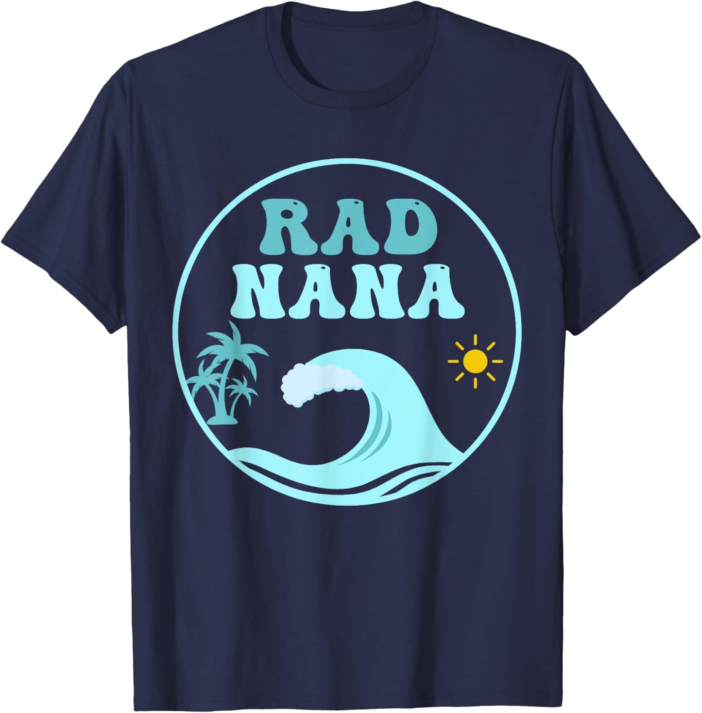 Rad Nana The Big One 1st Birthday Surf Family Matching T-Shirt - T-Shirt | Navy